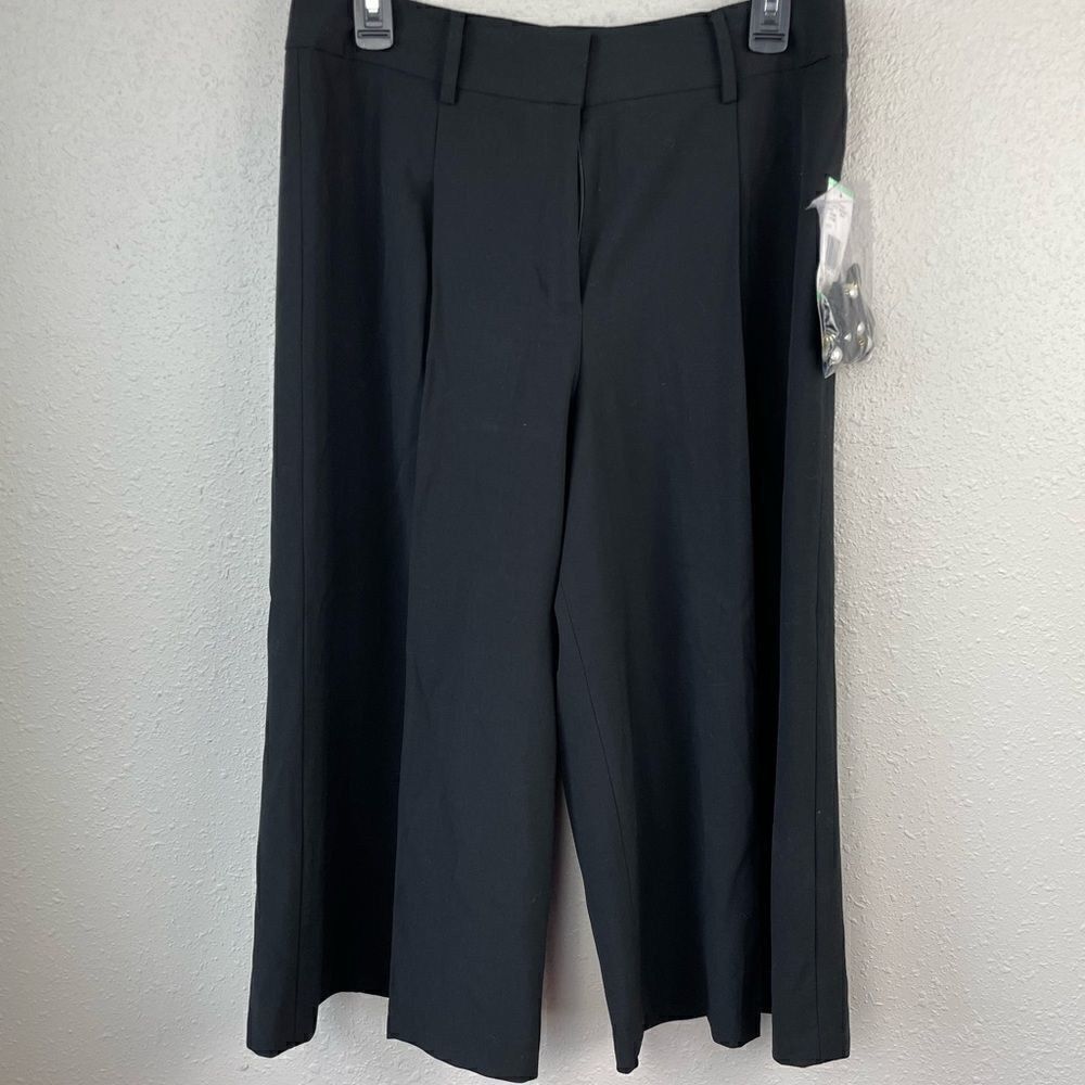 NWT Kasper Black Cropped Pants Size 8
